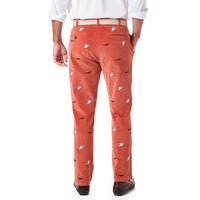 Ghost & Bat Beachcomber Corduroy Pant in Nantucket Red by Castaway Clothing - Country Club Prep