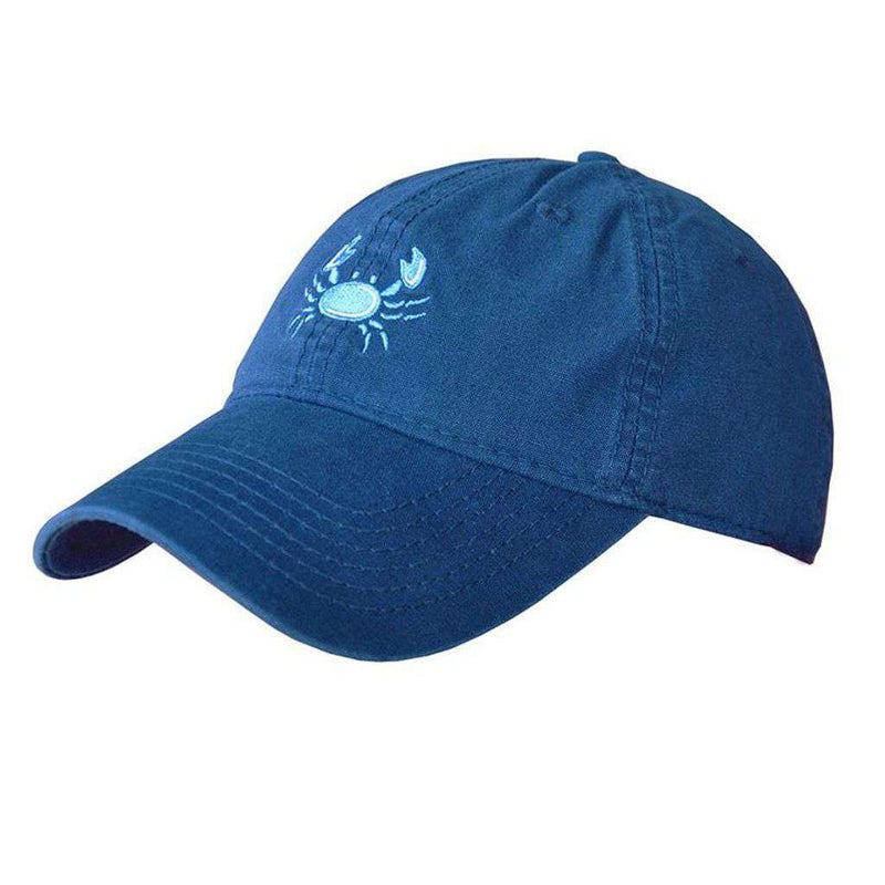 Crab Logo Hat in Navy by Coast - Country Club Prep