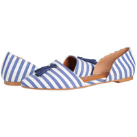 Caroline Flat in Navy Stripe by Southern Proper - Country Club Prep