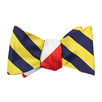 Gold/Navy and Red/Silver Bow Tie by Social Primer - Country Club Prep