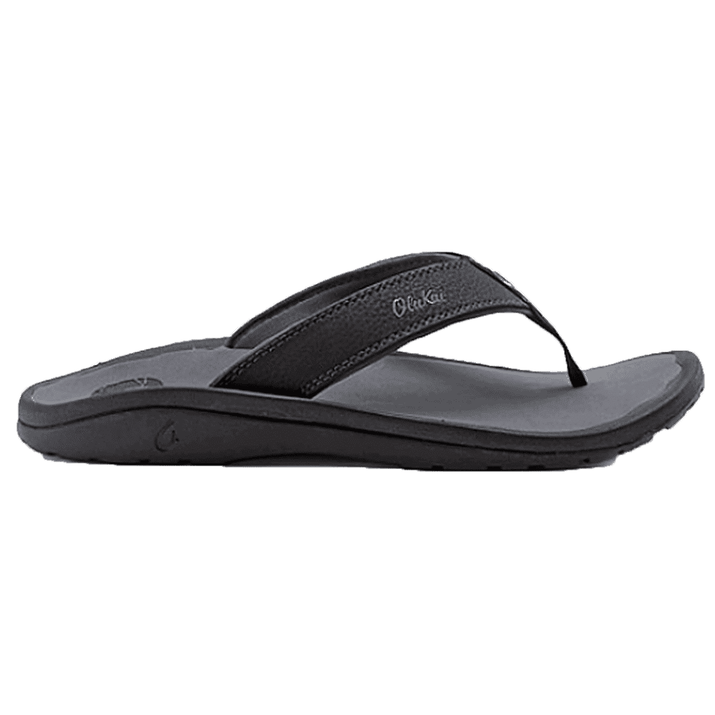 Men's 'Ohana Sandal in Black & Dark Shadow by Olukai - Country Club Prep