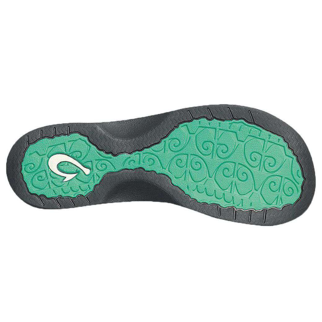 Women's 'Ohana Sandal in Mermaid Green & Black by Olukai - Country Club Prep