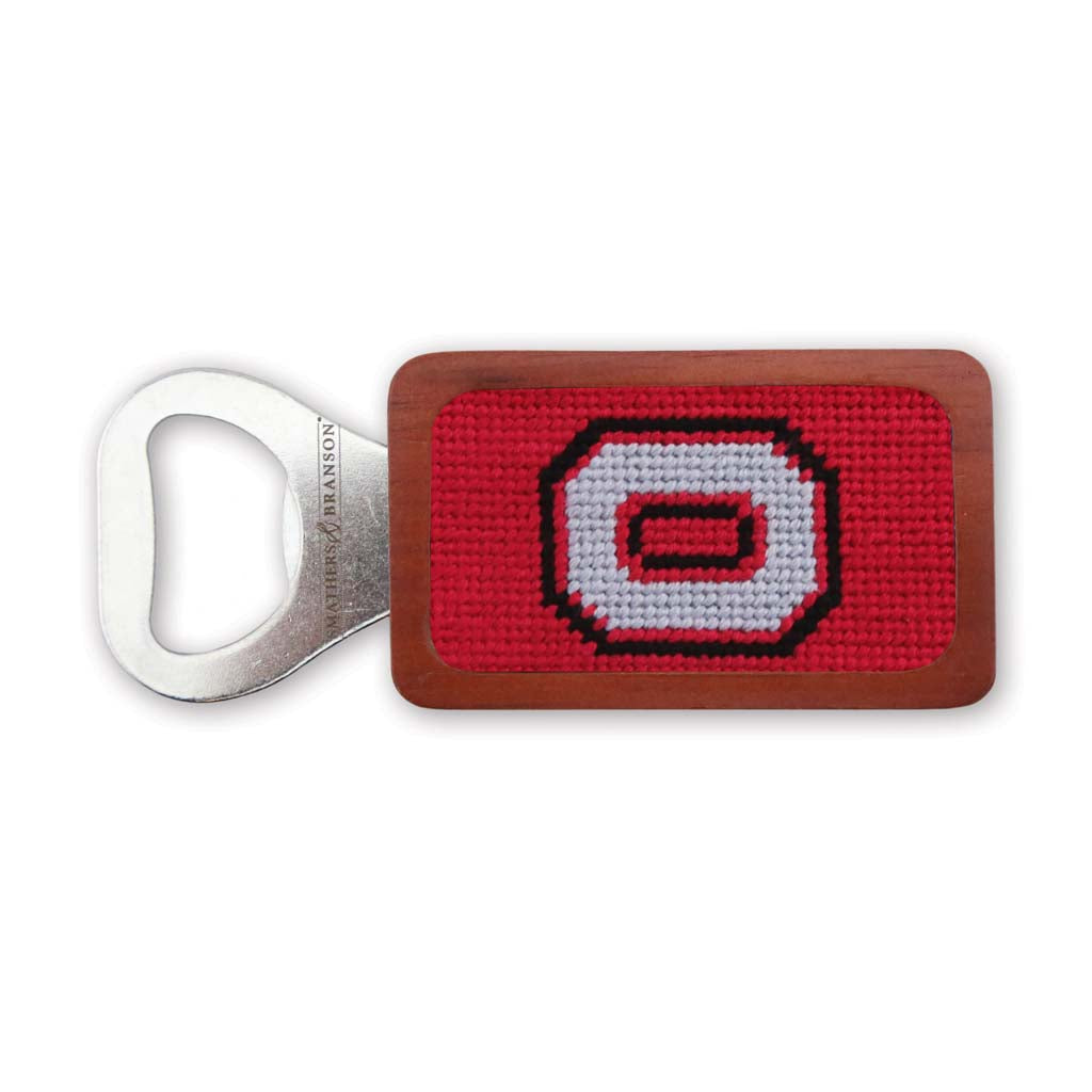 Ohio State University Needlepoint Bottle Opener by Smathers & Branson - Country Club Prep