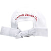 Oklahoma Seersucker Bow Hat in White with Red by Lauren James - Country Club Prep