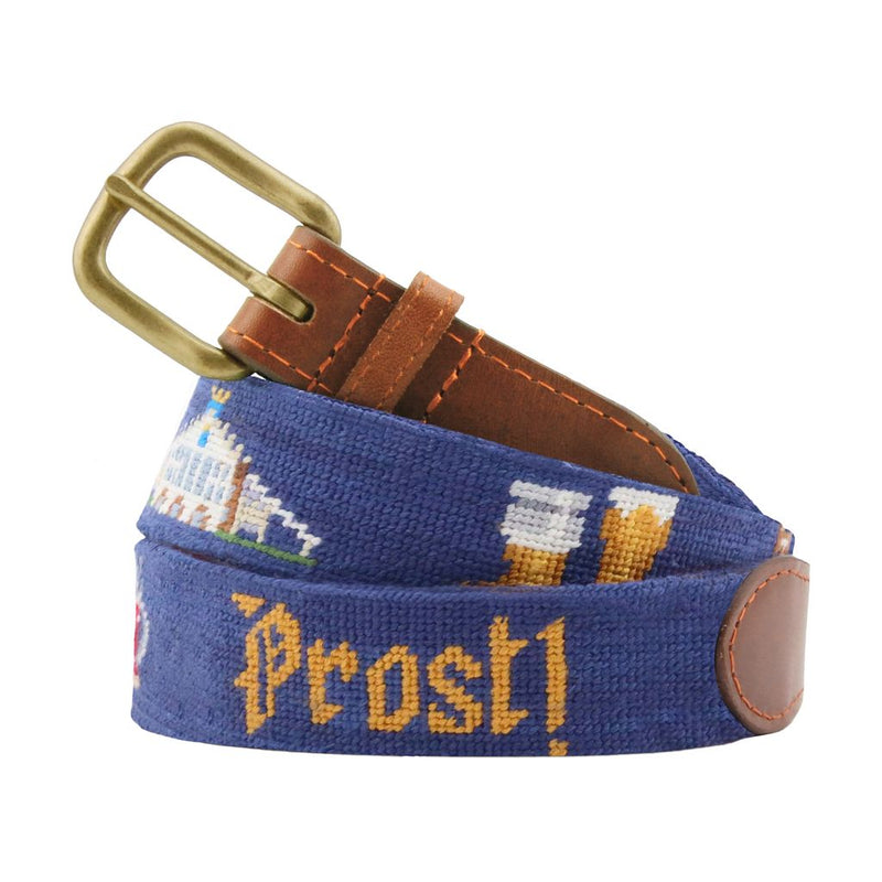 Oktoberfest Life Needlepoint Belt by Smathers & Branson - Country Club Prep