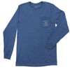 Old School Camo Logo Long Sleeve Tee in Navy by Over Under Clothing - Country Club Prep