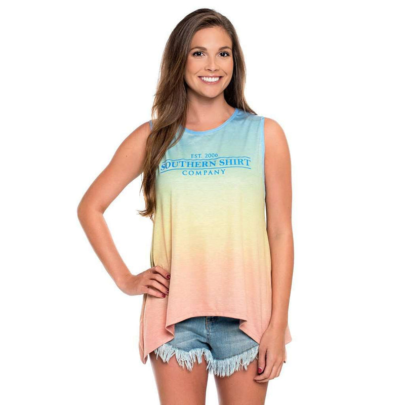 Ombre Swing Tank in Sunset by The Southern Shirt Co. - Country Club Prep