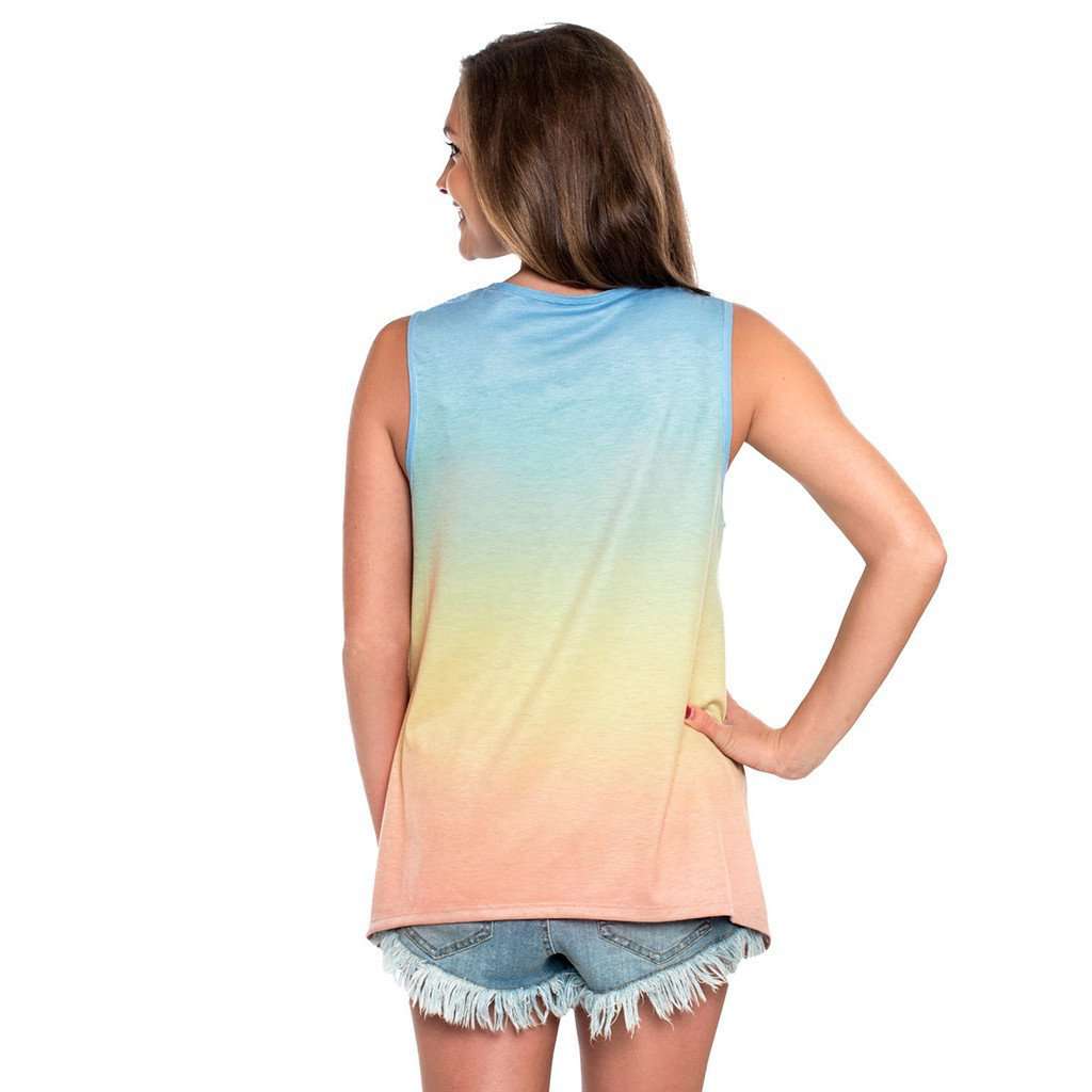 Ombre Swing Tank in Sunset by The Southern Shirt Co. - Country Club Prep
