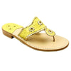 Exclusive Ostrich in Yellow and Gold Jack Sandals by Jack Rogers - Country Club Prep