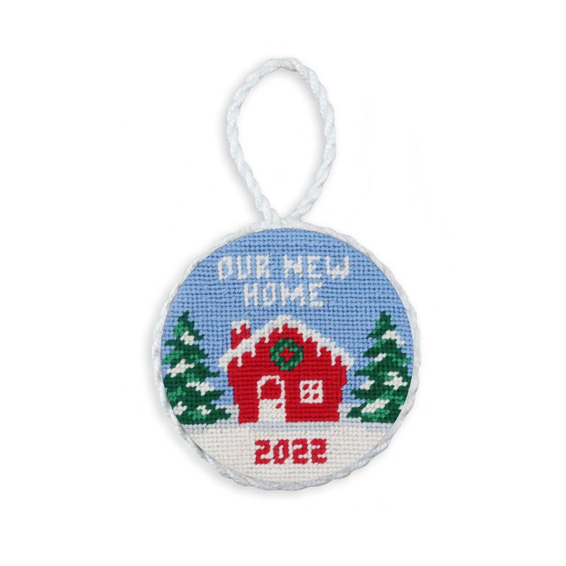 Our New Home 2022 Needlepoint Ornament by Smathers & Branson - Country Club Prep