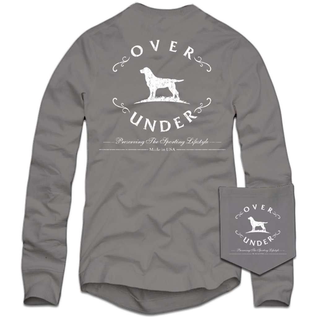 Over Under Clothing Long Sleeve Antique Logo T-Shirt in Grey – Country ...
