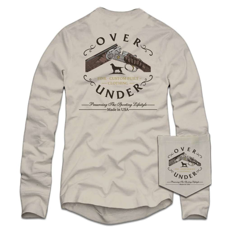 Long Sleeve Custom Built T-Shirt in Oyster by Over Under Clothing - Country Club Prep