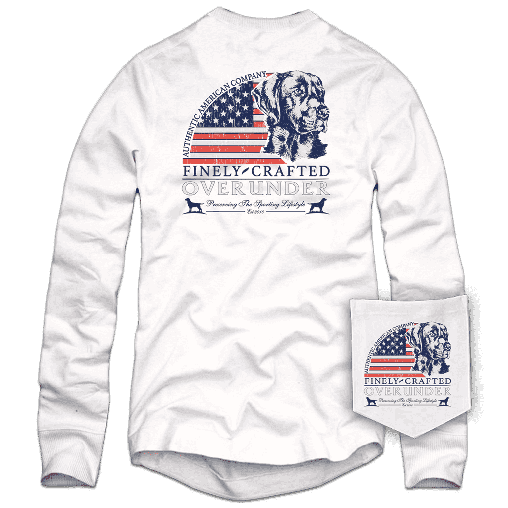 Long Sleeve Finely Crafted Tee in White by Over Under Clothing - Country Club Prep