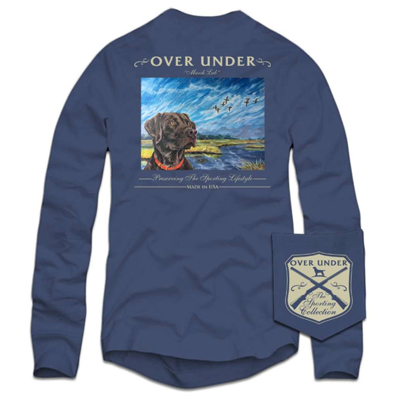 Long Sleeve Marsh Lab T-Shirt in Navy by Over Under Clothing - Country Club Prep