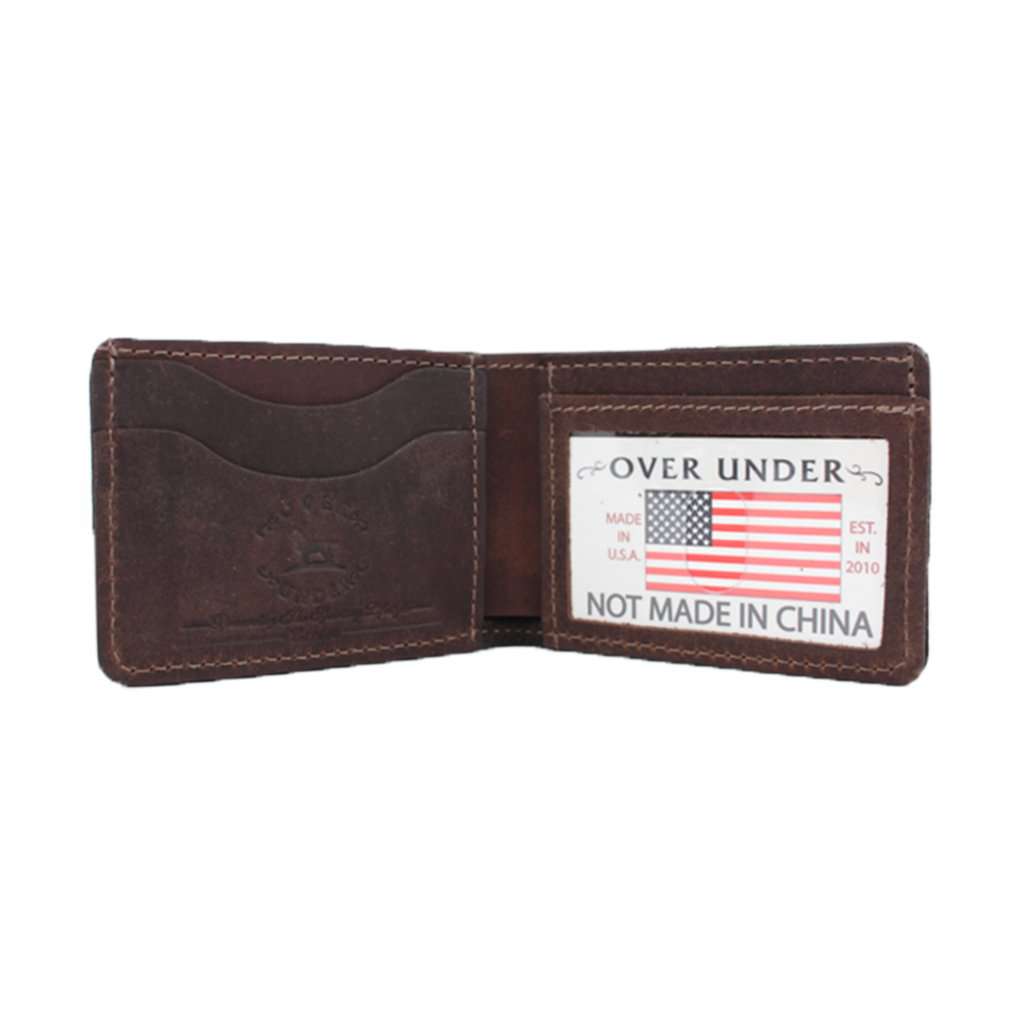 The Waxed Canvas Bifold Wallet in Olive by Over Under Clothing - Country Club Prep