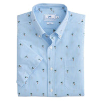 Palm Tree Short Sleeve Sport Shirt by Southern Tide - Country Club Prep