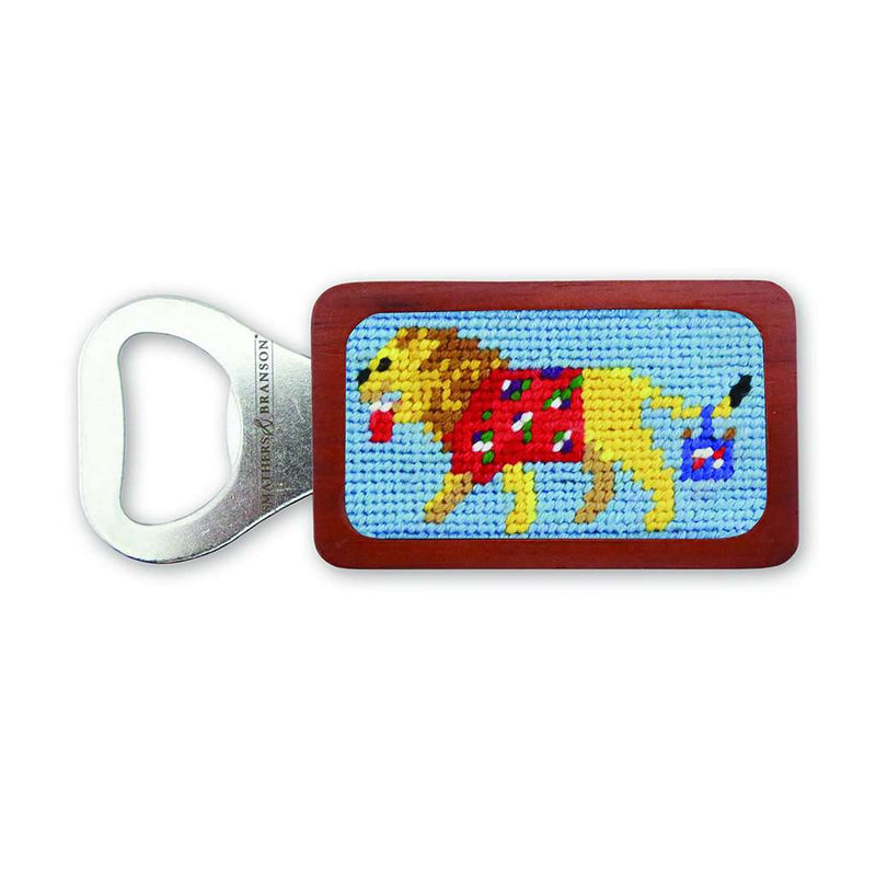 Party Animal Needlepoint Bottle Opener in Light Blue by Smathers & Branson - Country Club Prep