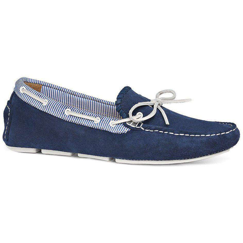 Men's Paxton Suede Driving Loafer in Blue by Jack Rogers - Country Club Prep