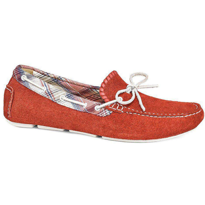 Men's Paxton Suede Driving Loafer in Red by Jack Rogers - Country Club Prep