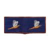 Pheasant Needlepoint Wallet in Classic Navy by Smathers & Branson - Country Club Prep