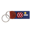 Pickleball Needlepoint Key Fob by Smathers & Branson - Country Club Prep