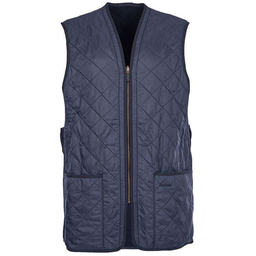 Polarquilt Waistcoat Zip-in Liner in Navy by Barbour - Country Club Prep