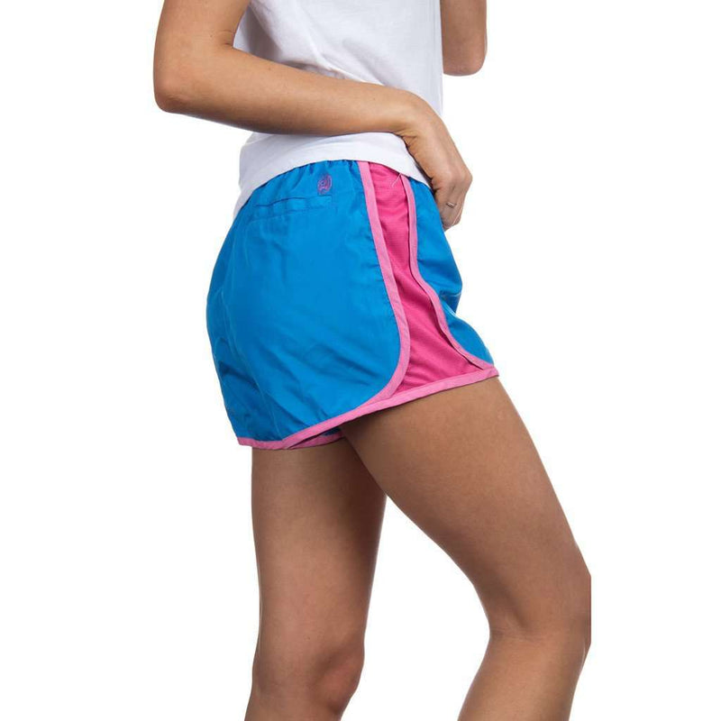 Preptec Athletic Shorts in Ocean Blue by Lauren James - Country Club Prep