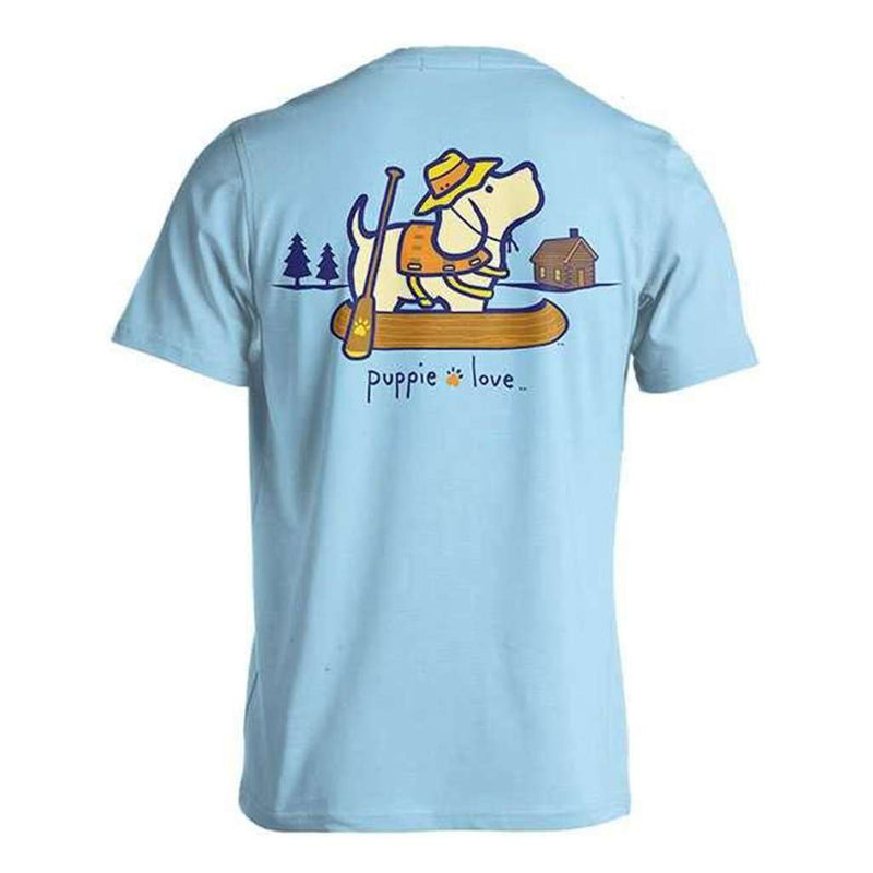 Lake Pup Tee in Carolina Blue by Puppie Love - Country Club Prep
