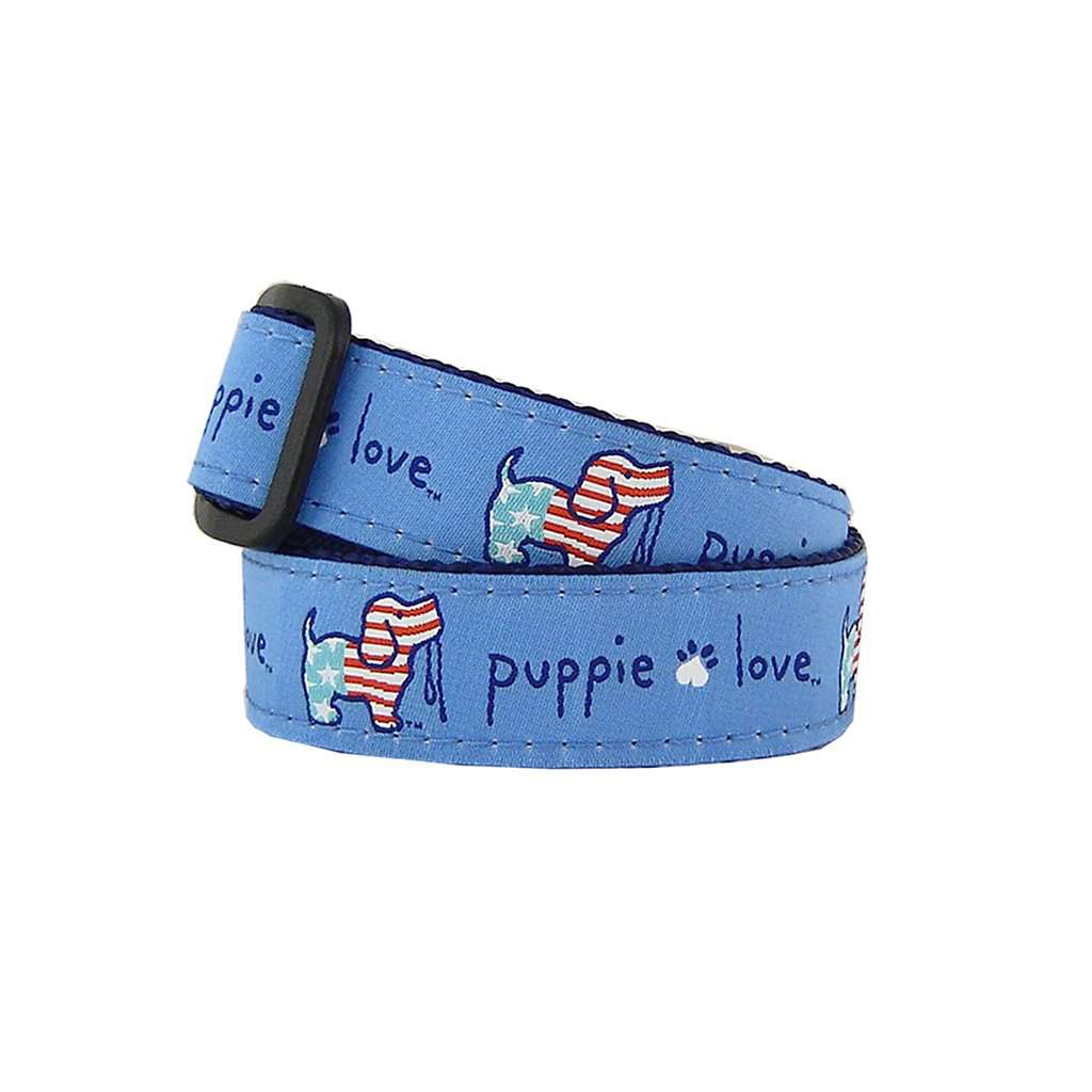 USA Collar in Blue by Puppie Love - Country Club Prep