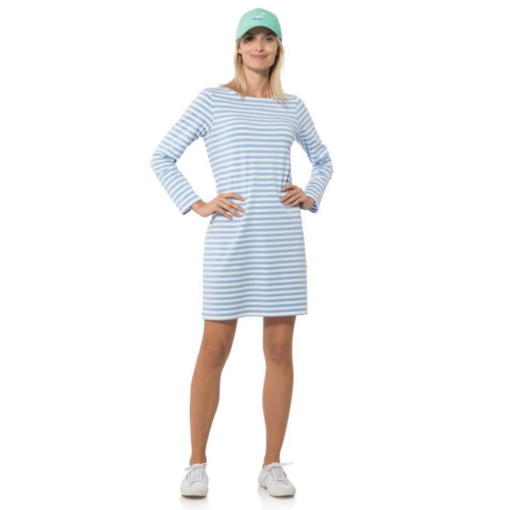 Long Sleeve Stripe Dress by Sail to Sable - Country Club Prep