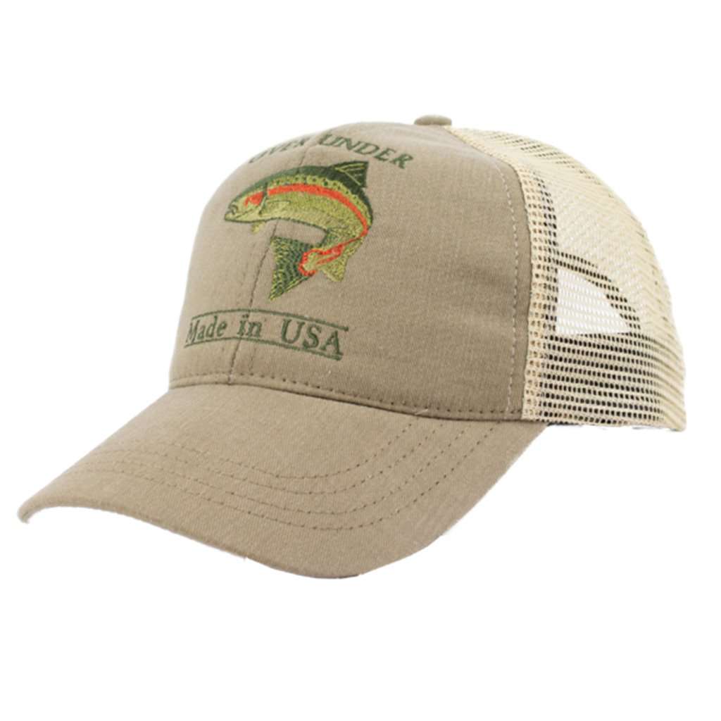 Rainbow Trout Mesh Back Hat by Over Under Clothing - Country Club Prep