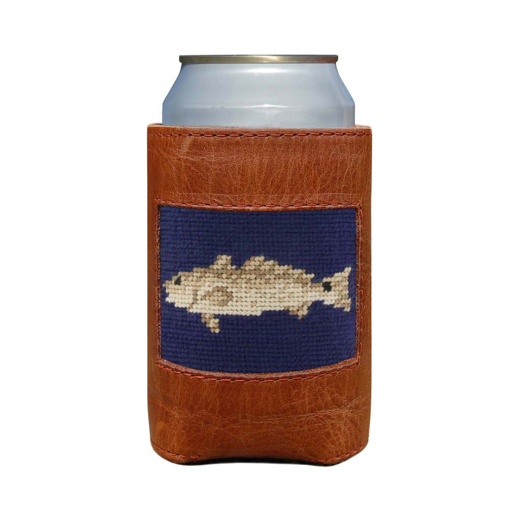 Redfish Needlepoint Can Cooler by Smathers & Branson - Country Club Prep