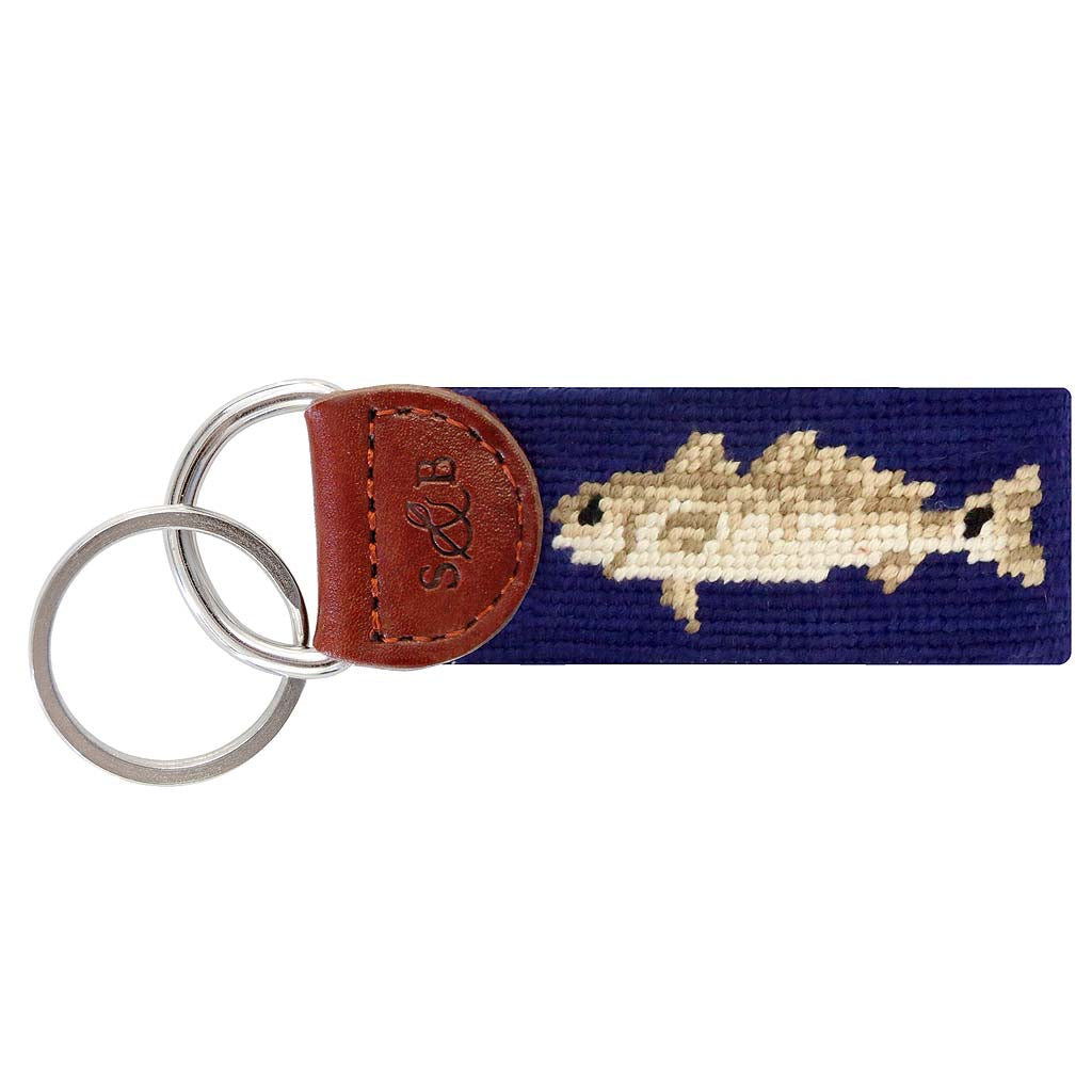 Redfish Needlepoint Key Fob by Smathers & Branson - Country Club Prep
