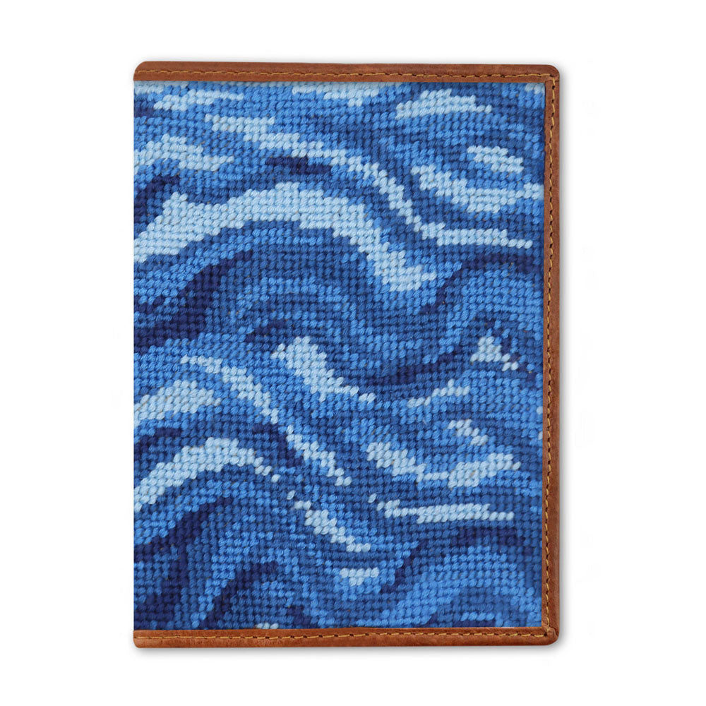 Riptide Needlepoint Passport Case by Smathers & Branson - Country Club Prep