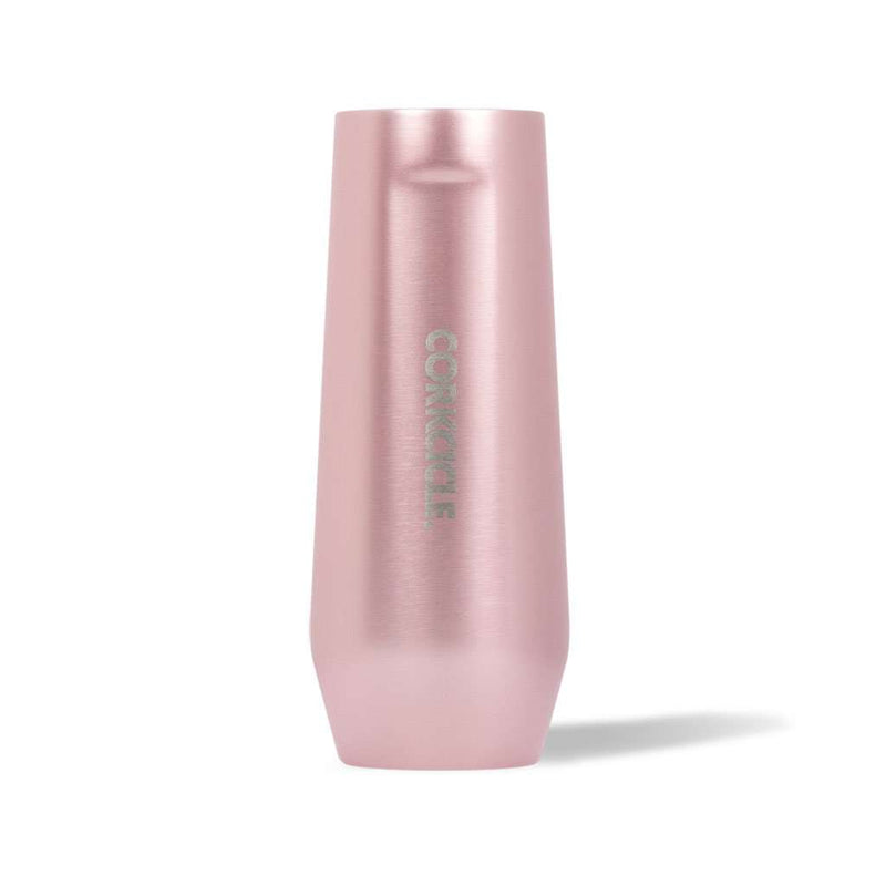 Metallic Stemless Champagne Flute in Rose by CORKCICLE - Country Club Prep