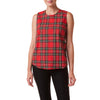 Sleeveless Top in Royal Stewart Tartan Plaid by Castaway Clothing - Country Club Prep