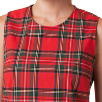 Sleeveless Top in Royal Stewart Tartan Plaid by Castaway Clothing - Country Club Prep