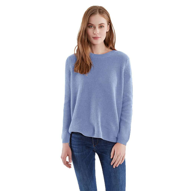 Emma Crewneck Shaker Stitch Sweater by 525 America - Country Club Prep