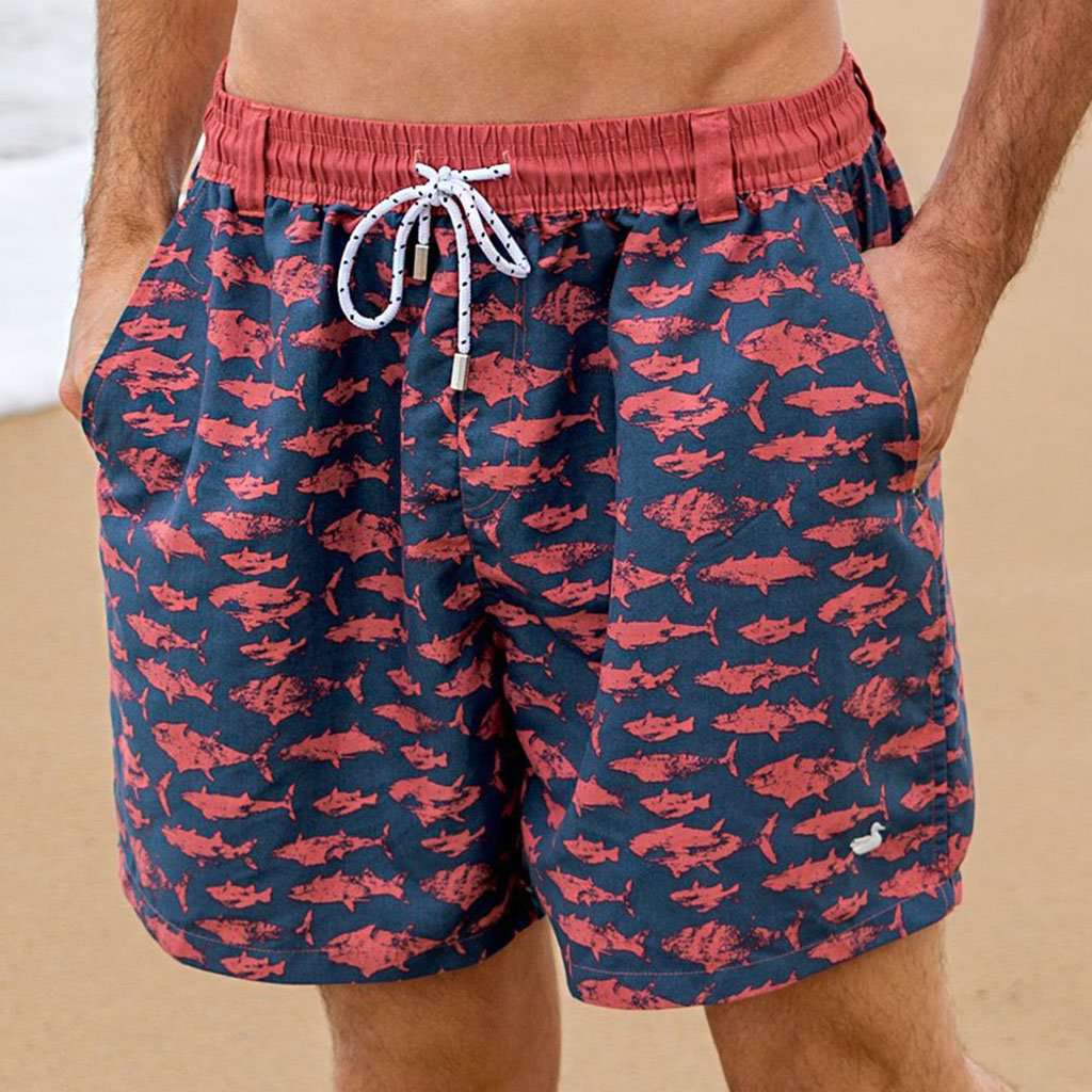 Dockside Swim Trunk - Old School by Southern Marsh - Country Club Prep