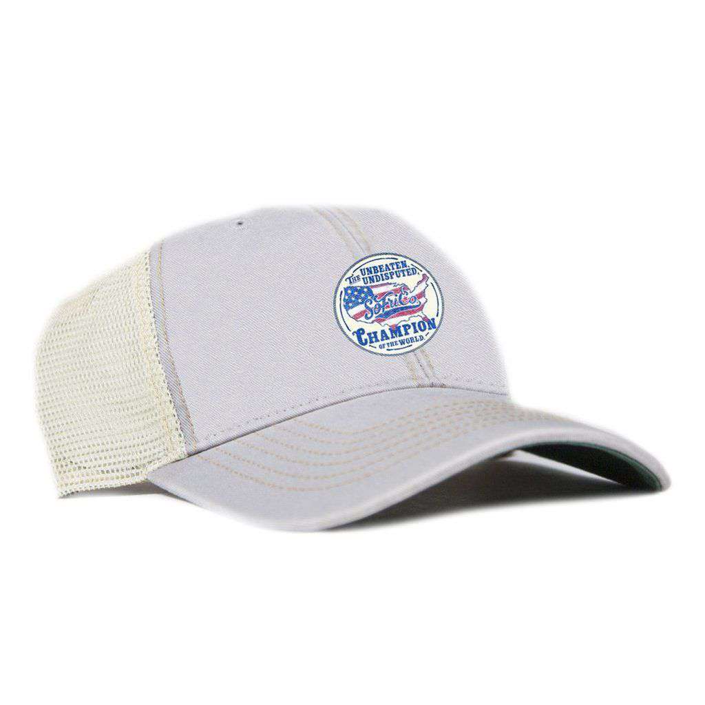 Champion of the World Structured Mesh Hat by Southern Fried Cotton - Country Club Prep