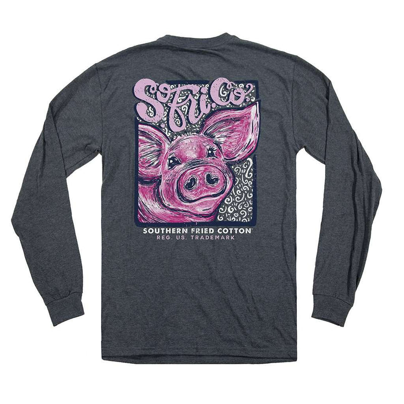 Curly Sue Long Sleeve Tee by Southern Fried Cotton - Country Club Prep