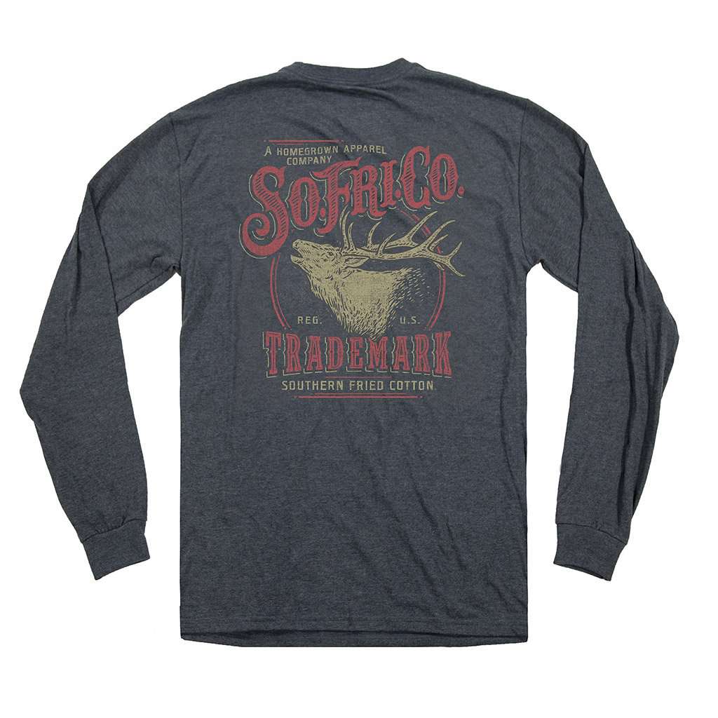 Elk Crossing Long Sleeve Tee by Southern Fried Cotton - Country Club Prep