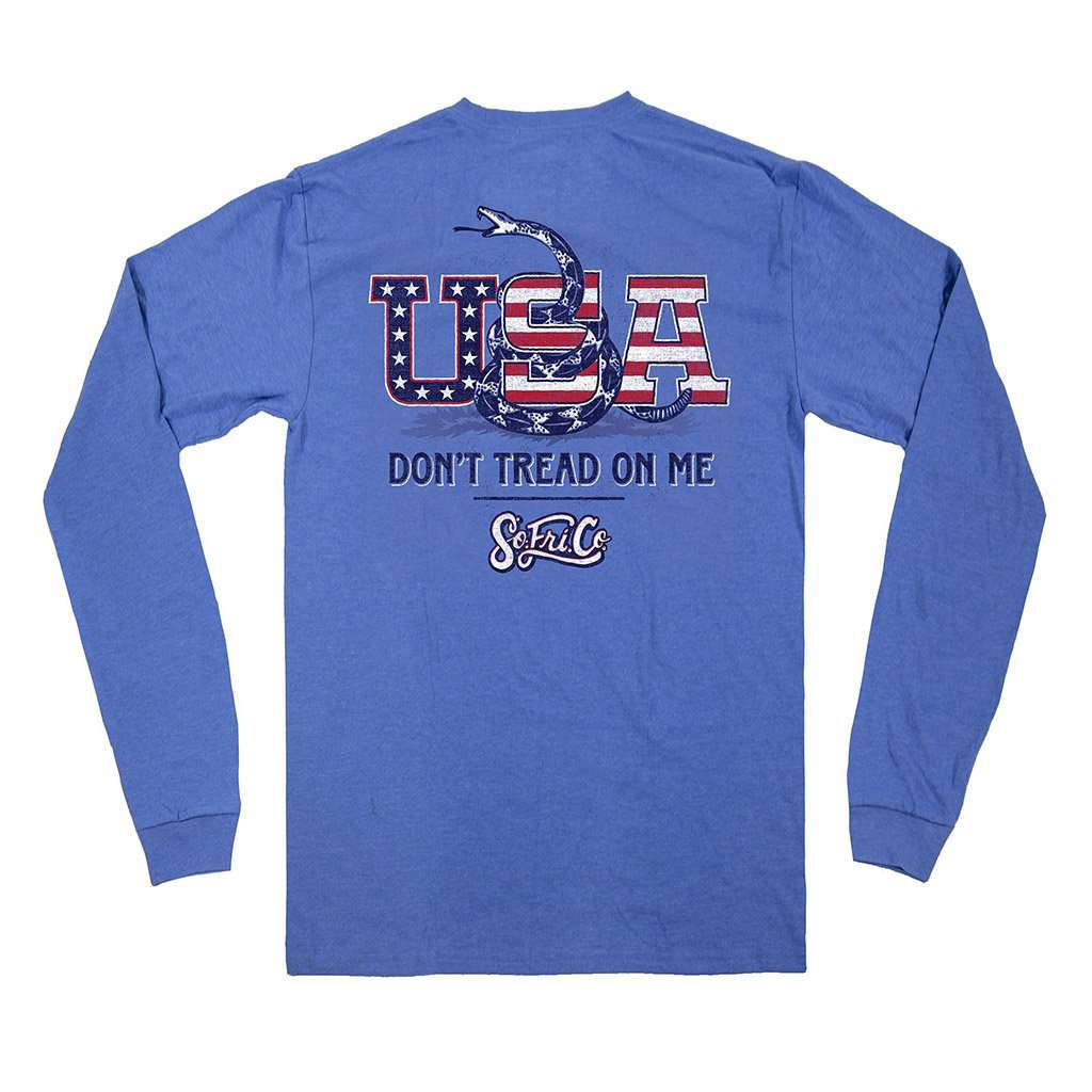 USA Justice For All Long Sleeve Tee by Southern Fried Cotton - Country Club Prep
