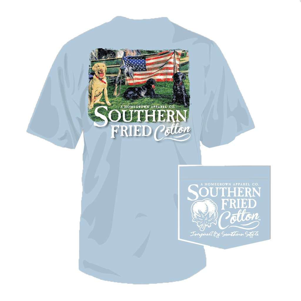 Liberty Guard Tee in Southern Sky by Southern Fried Cotton - Country Club Prep