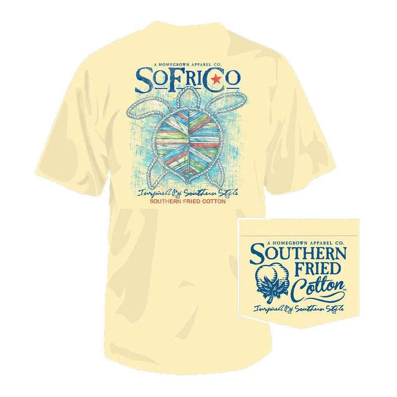 Washed Up Tee in Banana by Southern Fried Cotton - Country Club Prep