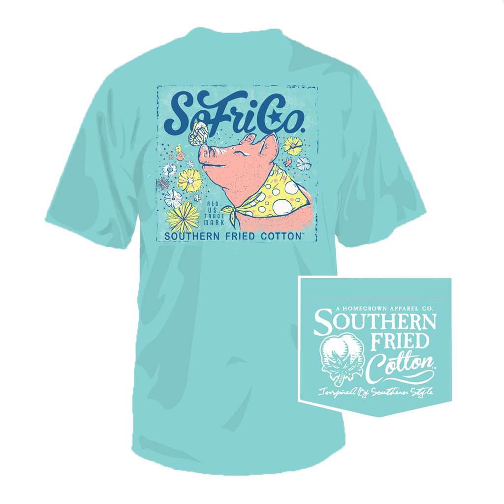 YOUTH Hogs & Kisses Tee in Mason Jar by Southern Fried Cotton - Country Club Prep