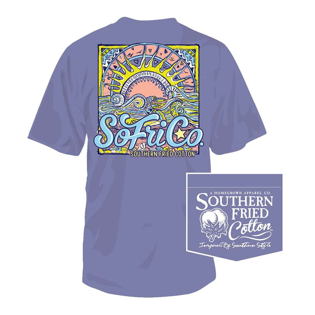 Summer Lovin' Tee in Violet Sugar by Southern Fried Cotton - Country Club Prep