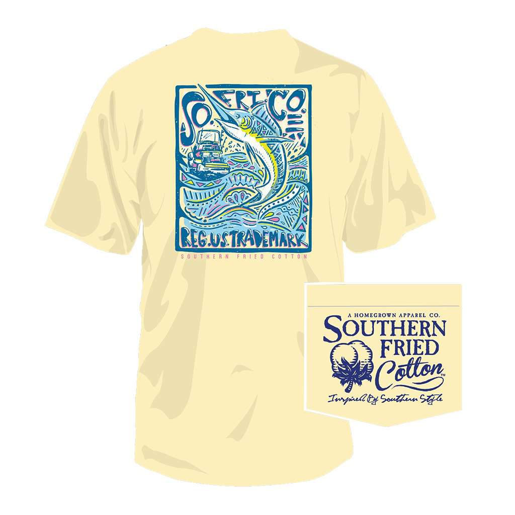 Keep It Reel Tee in Banana by Southern Fried Cotton - Country Club Prep