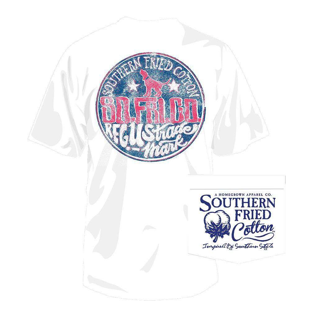 After Hours Tee in White by Southern Fried Cotton - Country Club Prep