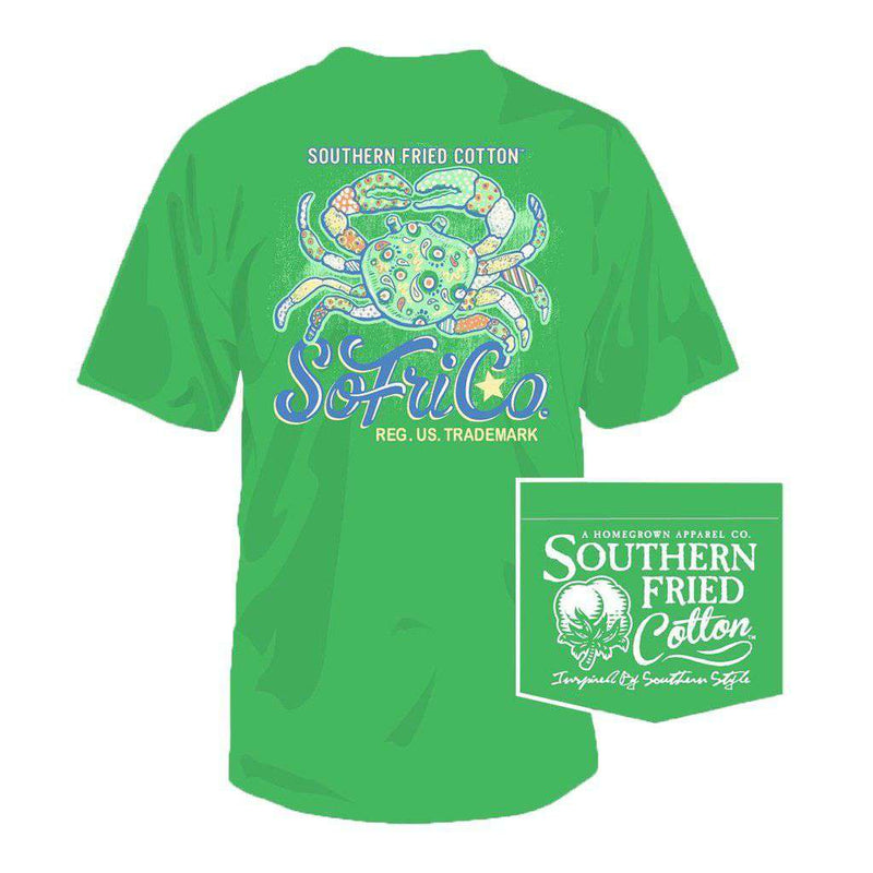 Crab Cake Tee in Spring Grass by Southern Fried Cotton - Country Club Prep